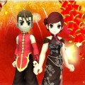 热血江湖中情侣间如何互赠花朵？
