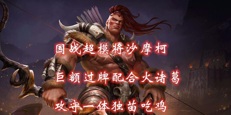 三国杀中沙摩柯最适合搭配哪些武将？配合策略是什么？